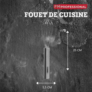 Fouet de cuisine et pâtisserie en inox 25 cm FM Professional