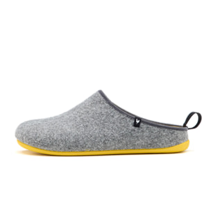 Zapatillas De Casa Lanna Woman Gris & Amarillo