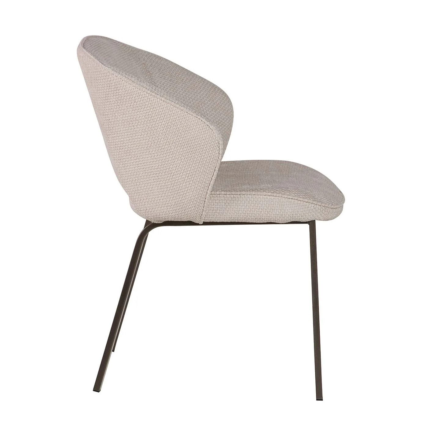 Silla Poliester Metal Dorado Quios 58x62x80 Cm