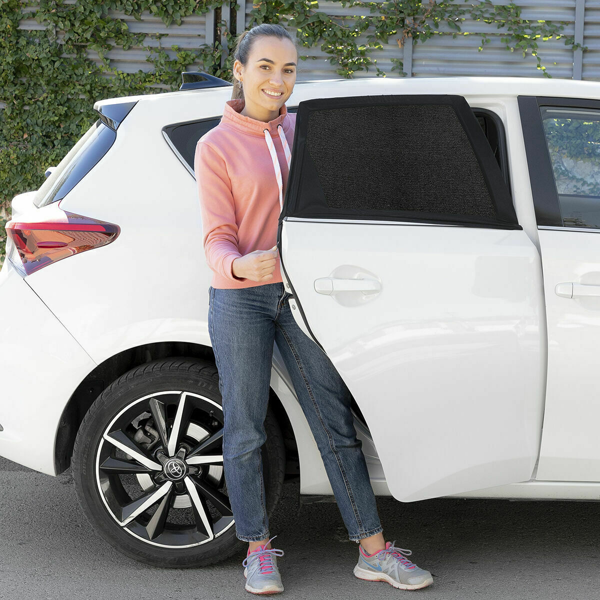 Parasol de Voiture en Maille InnovaGoods 4 Unités