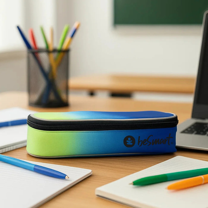beSmart - ASTUCCIO OVALE VANISH BLU-VERDE
