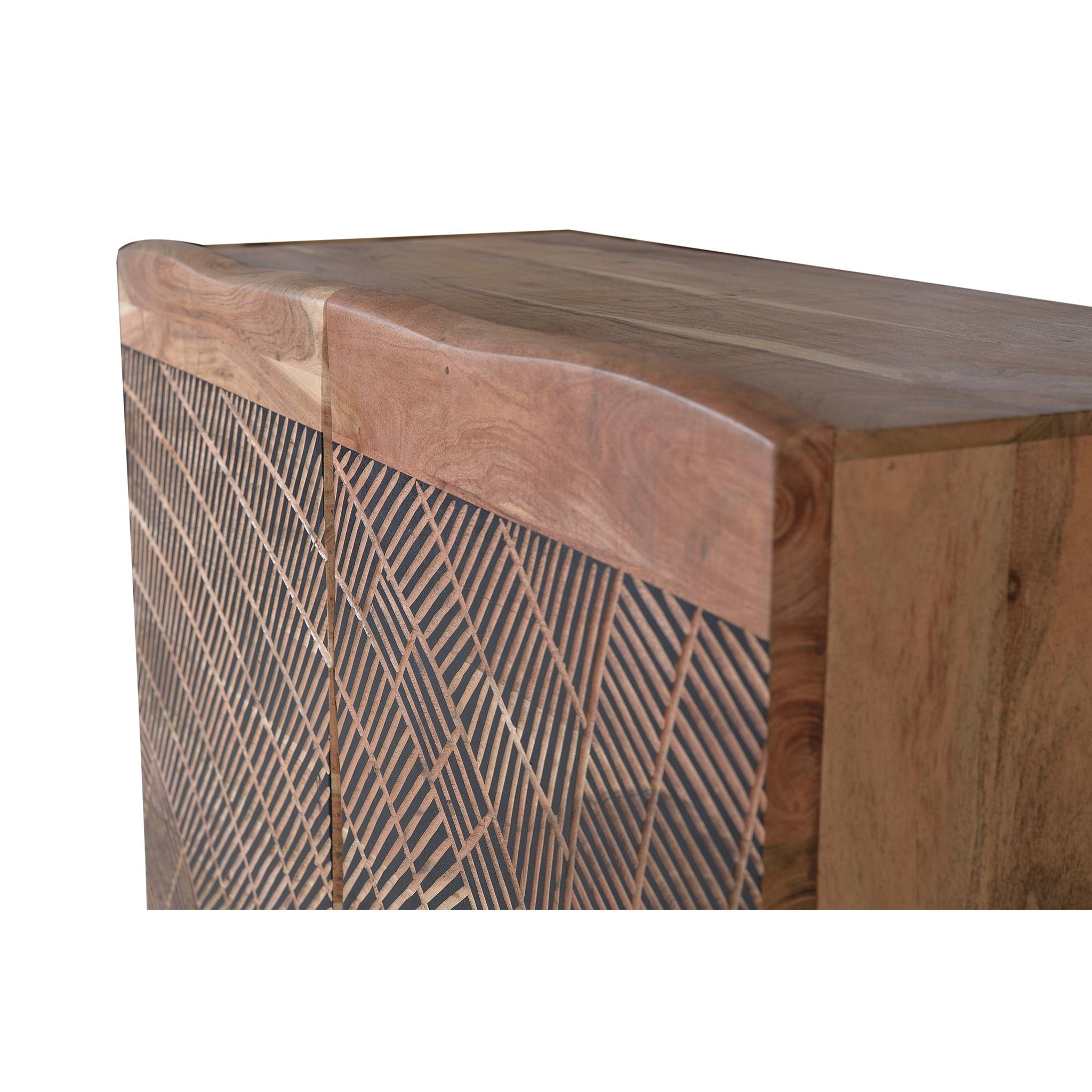 Aparador de Madera de Acacia Estilo Rústico Moderno