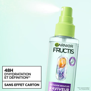 Garnier Fructis Méthode Boucles Routine Shampooing, Masque, Spray Hydratant à l'Acide Hyaluronique et beurre de Karité