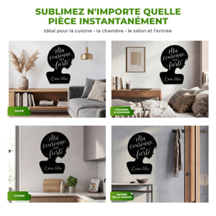 Sticker ardoise tableau noir - stickers muraux adhésif effaçable - SILHOUETTE FEMME