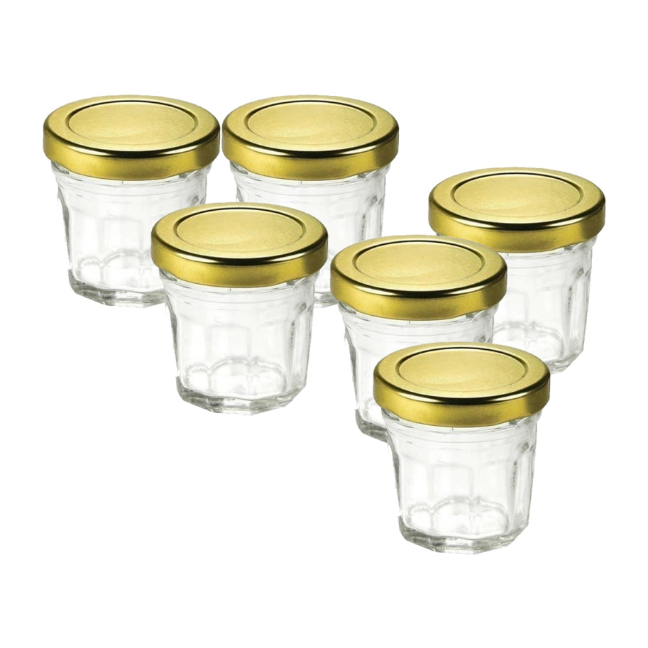 Lot de 6 pots de confiture, BO BYO