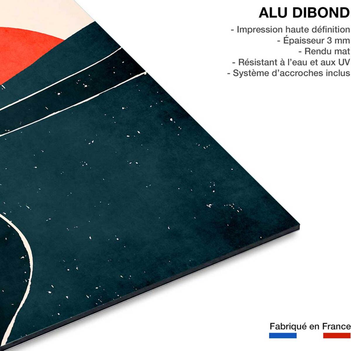 Tableau deco Brise au sunset Tableau alu Dibond