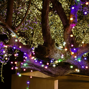 2 Guirlandes solaire BILLY RGB 100 globes 10.9M