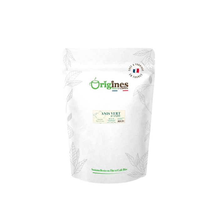 Anis Vert d'Anjou - Anis vert d'Anjou - Plantes naturelles Bio françaises - Sachet 500g