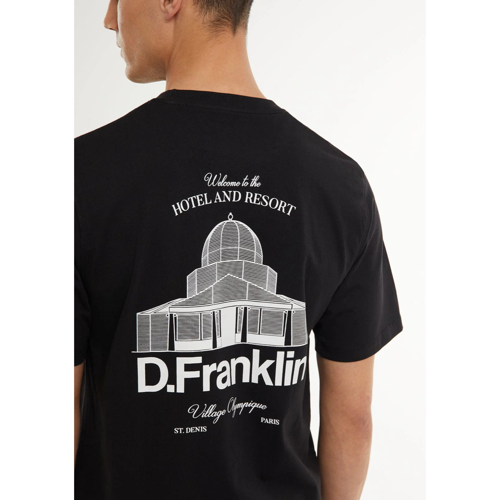 Camiseta de Hombre St.Denis Negro / Blanco D.Franklin