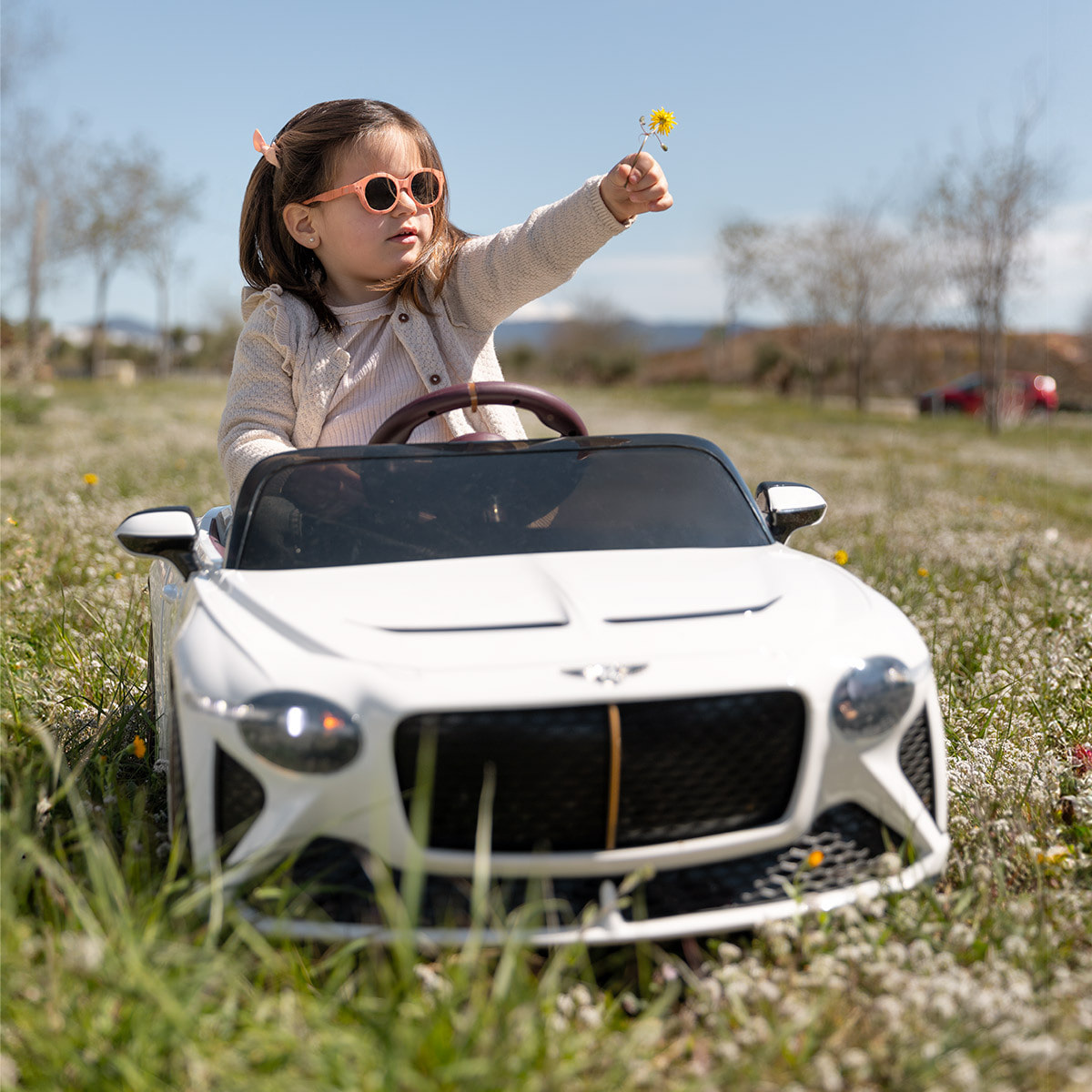 Coche de bateria BENTLEY BACALAR WHITE vehículo eléctrico infantil 12V NIÑOS +3 años
