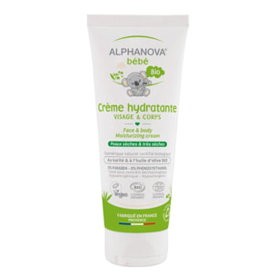 Bébé Crème Hydratante Bio - Visage & Corps Peaux Sèches 75 ml