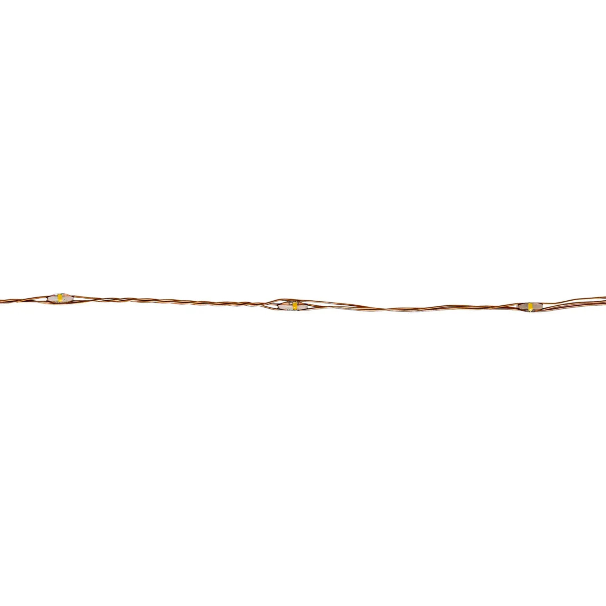 Guirlande lumineuse d'extérieur 20 m 400 LED blanc chaud fil cuivre 13 fonctions sur secteur