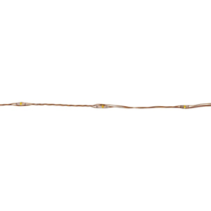 Guirlande lumineuse d'extérieur 20 m 400 LED blanc chaud fil cuivre 13 fonctions sur secteur