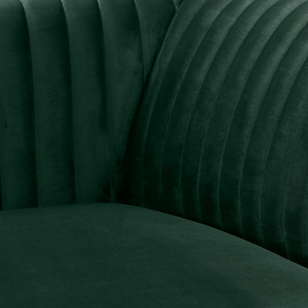 Canapé 3 places en velours vert foncé - Gatsby