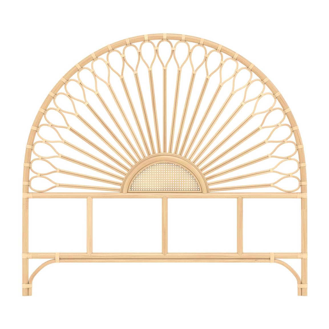 Tête de lit en rotin naturel 140 cm - Alan