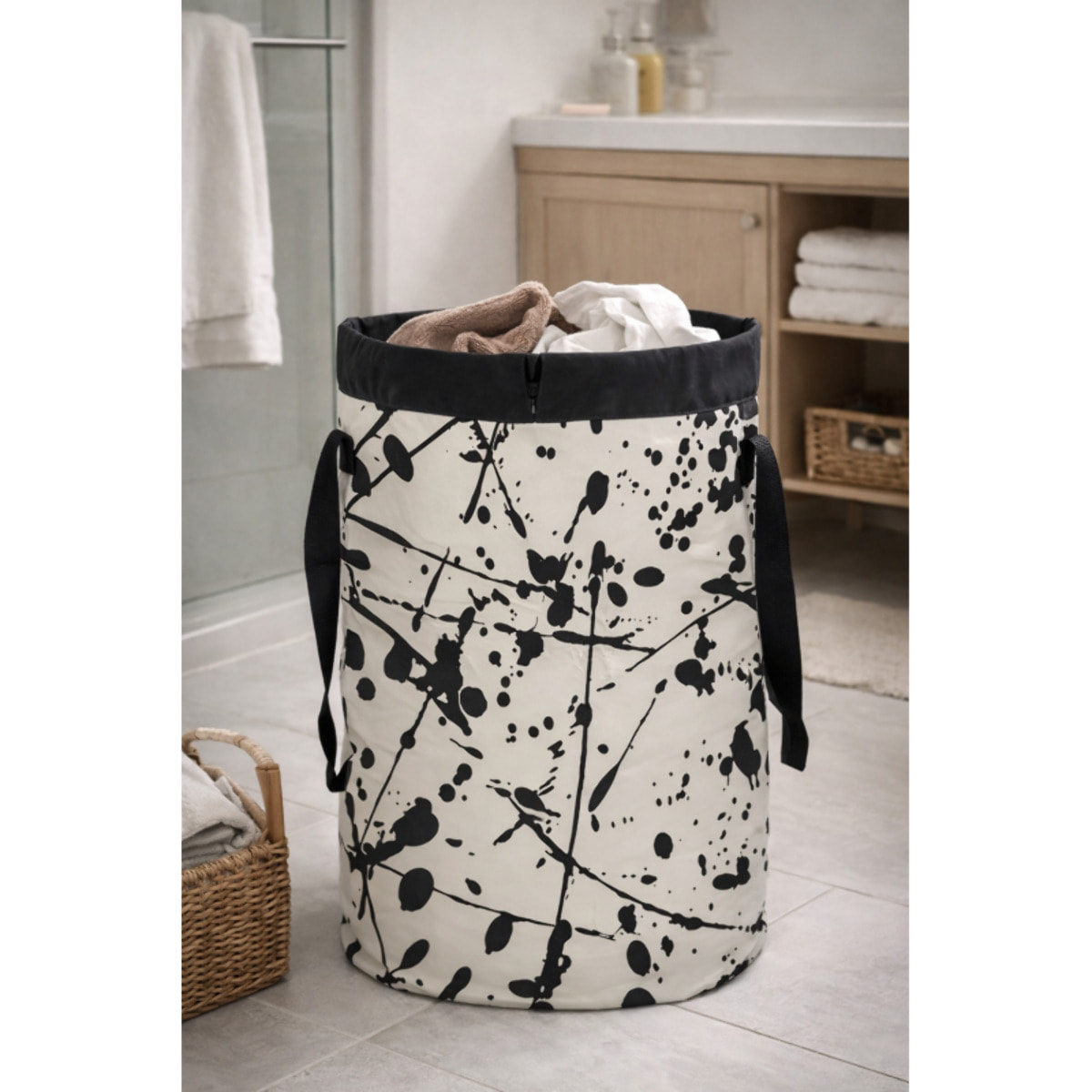 Panier à linge FUNWASH 75L Blanc Spirella