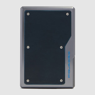 Piquadro Portacarte di credito MagSafe® in alluminio pelle