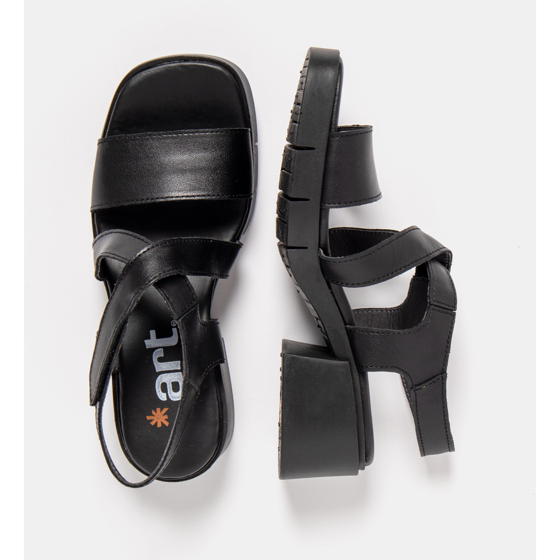 Sandalias con tacón 2062 NAPPA BLACK / VARSOVIA color Black