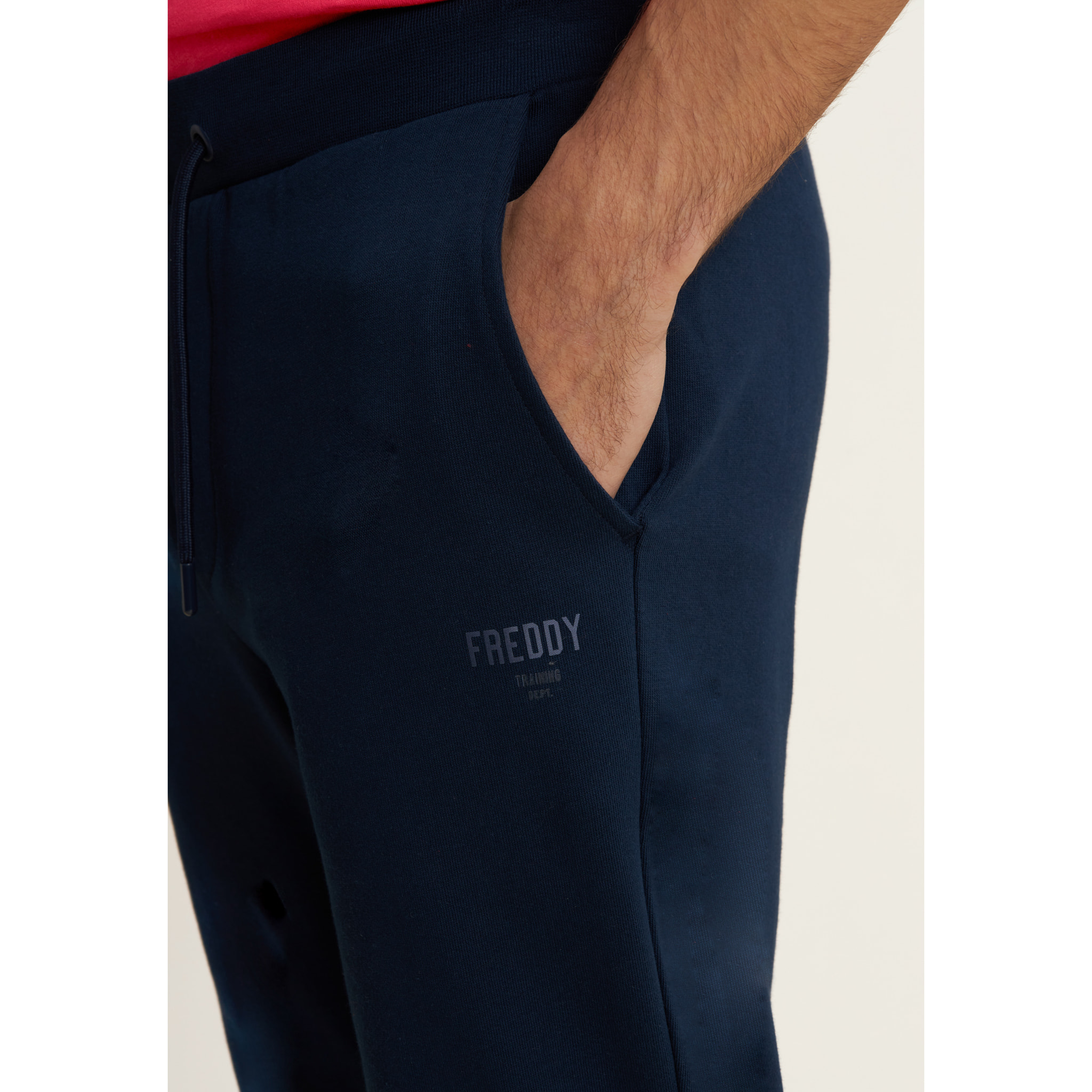 Pantaloni Sportivi in cotone con Polsini