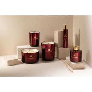 J-Line bougie parfumée Excellent - Rose Champagne - verre - rouge - small - 50H