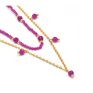 Collar Aira acabado oro amarillo 18k