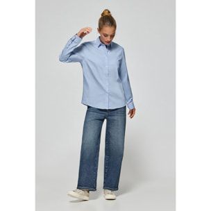 Camisa regular fit azul cielo con bordado Polo Club