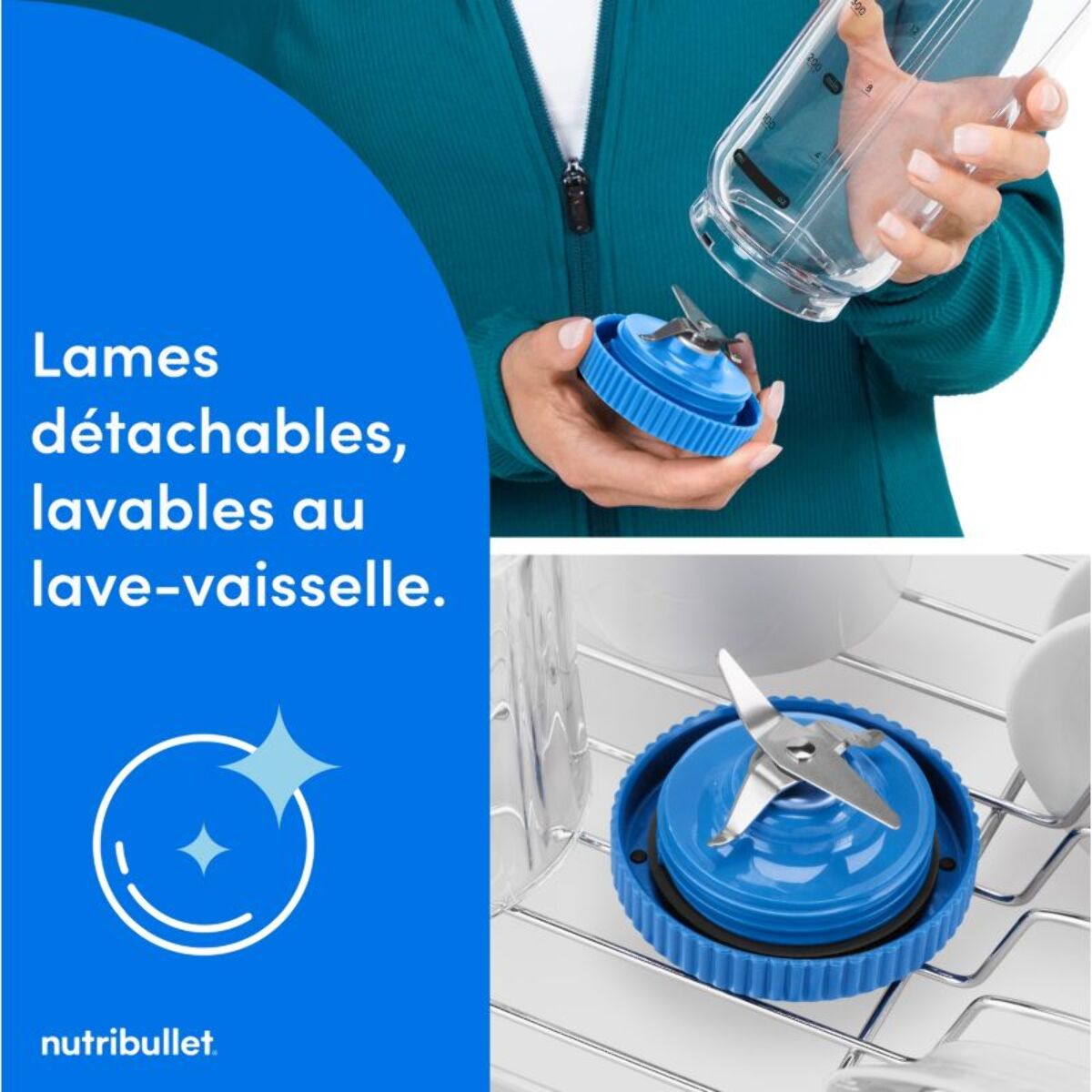 Blender NUTRIBULLET portable Flex NBP013BL bleu