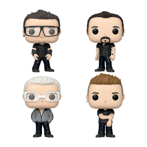 U2 Funko POP Albums DLX Vinile Figura 4 Personaggi POP 9 cm