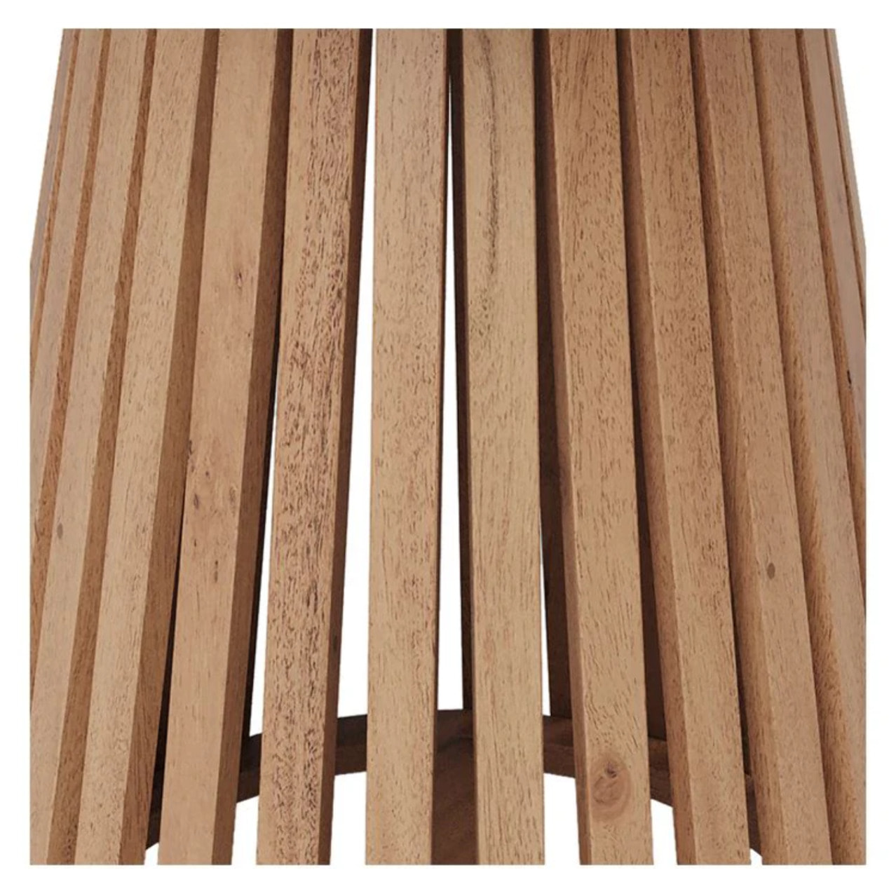 Table d'appoint ronde bois clair en bois d'acacia D50 cm - Képès