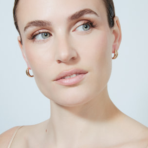 Pendientes Malorne acabado oro rosa 18k