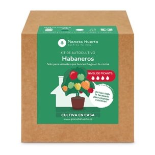 Kit de autocultivo Habaneros Planeta Huerto