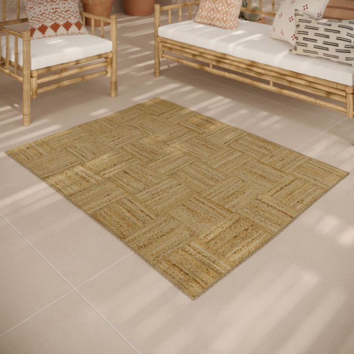 Tapis en jute 120 x 150 cm - Kara