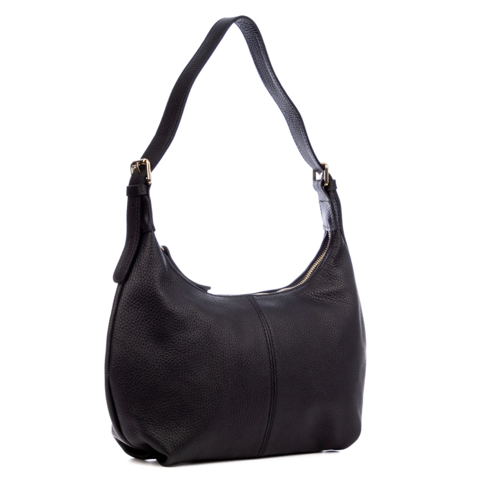 Aulla borsa a spalla donna. Pelle autentica Dollaro.