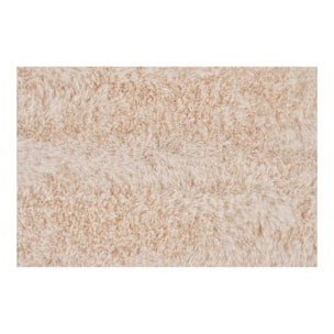 Cuscino Galena in pelliccia sintetica bianco panna 45×45 cm