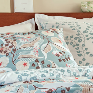 Parure de lit imprimée Vegetal Marin 240x220cm en coton