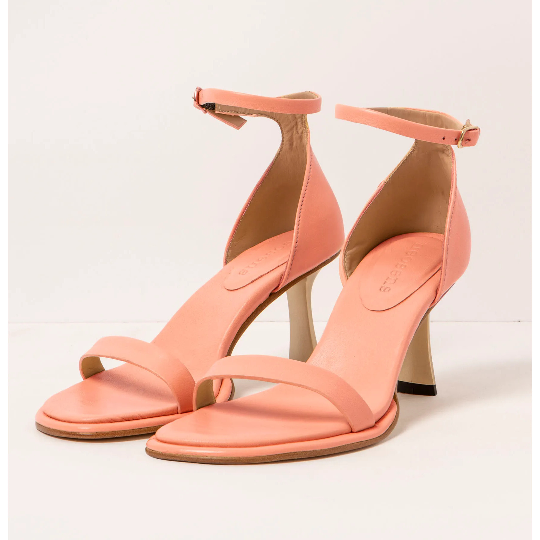 Sandalias con tacón S3193 NAPPA PEACH PINK/ ALBANA color Peach pink