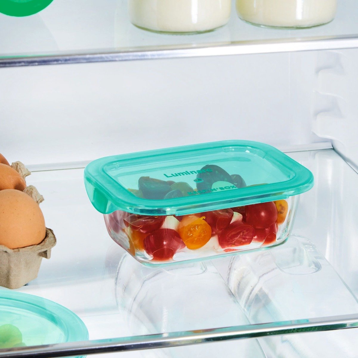 Boîte de conservation rectangulaire hermétique 38 cl Keep'n Box + Couvercle Lagoon - Luminarc