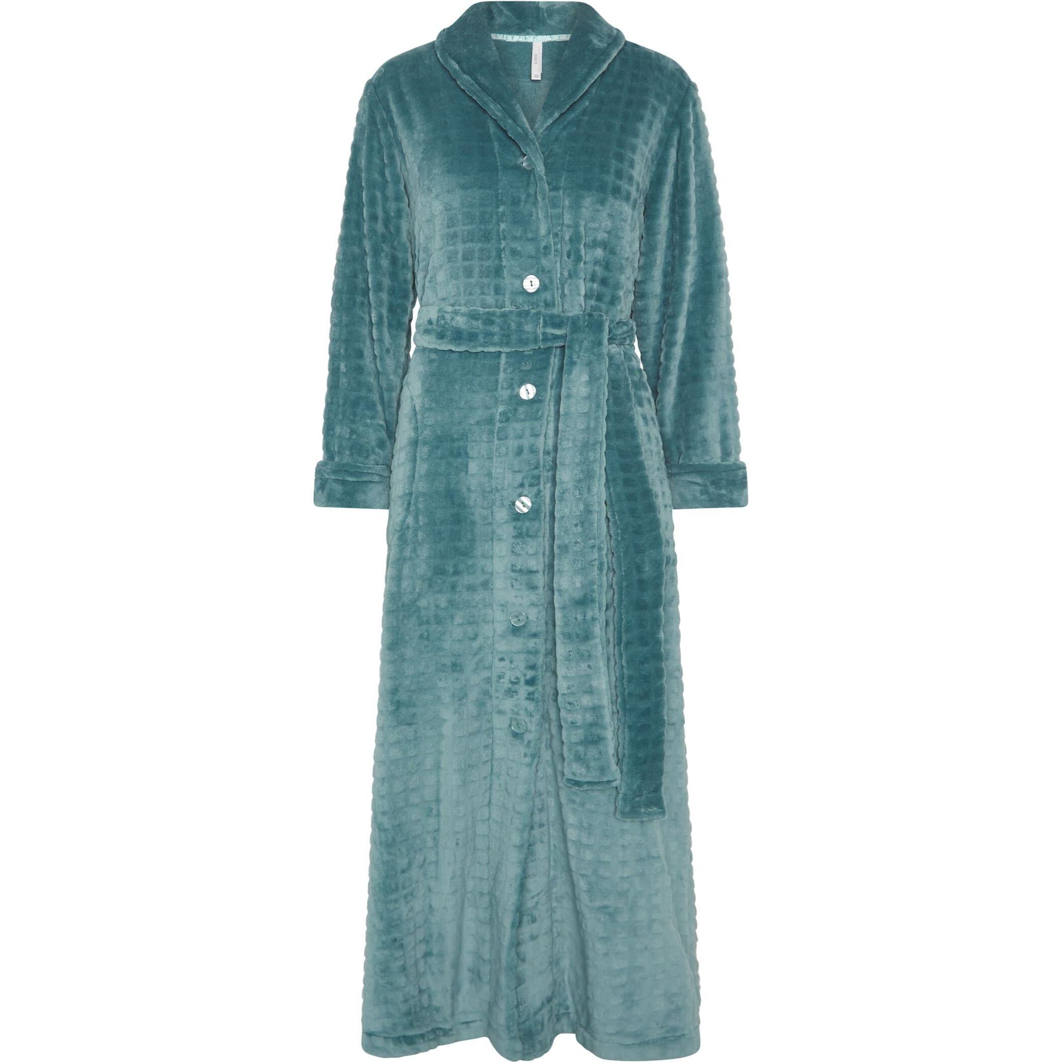 Bata mujer larga jacquard con cinturon