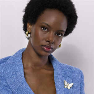 Broche Lux by Lux Mariposa acabado en oro amarillo 18K