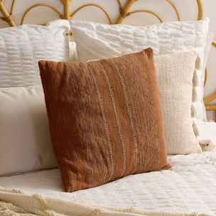 Coussin Mira 55x55cm terracotta