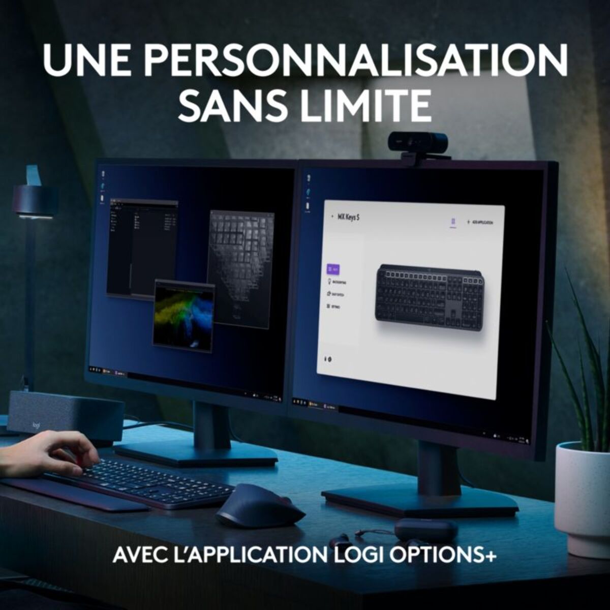 Clavier sans fil LOGITECH MX Keys S  Silencieux Graphite