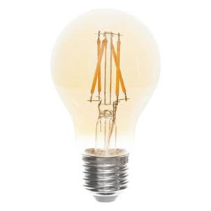 Ampoule LED "Dimm" - verre et métal - ambré - E27