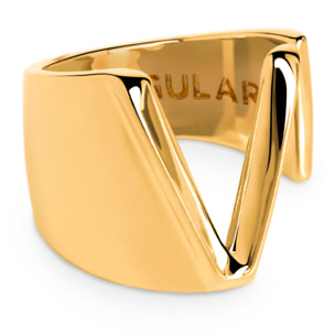 Anelli Personalized Letter Signet Placcato Oro