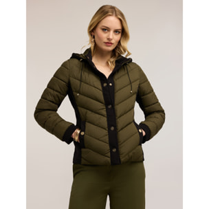 Motivi - Piumino lightweight bimaterico - Verde militare