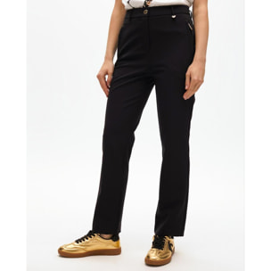 Pantaloni dritti in tessuto tecnico