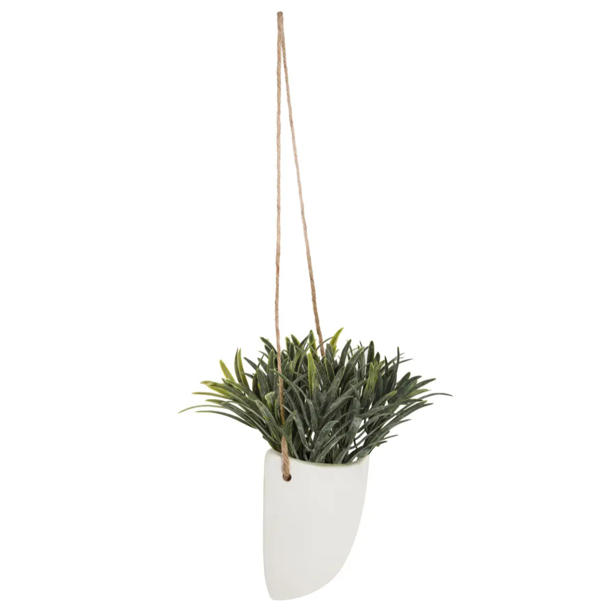 Plante artificielle à suspendre pot céramique H20cm