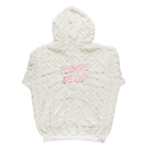 Sweat A Capuche Hoodie Flemme De Ouf Blanc