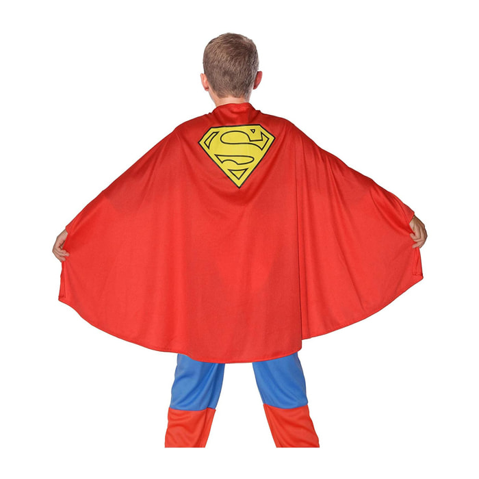 Costume Superman Completo Mantello Prodotto Originale Dc Comics Bambino