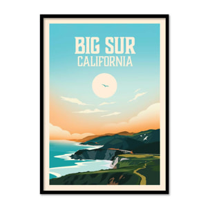 Art-Poster - Big Sur California - Studio Inception - 50 x 70 cm