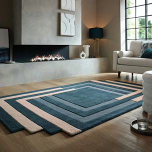 Tapis en laine LABYRINTHE Vert